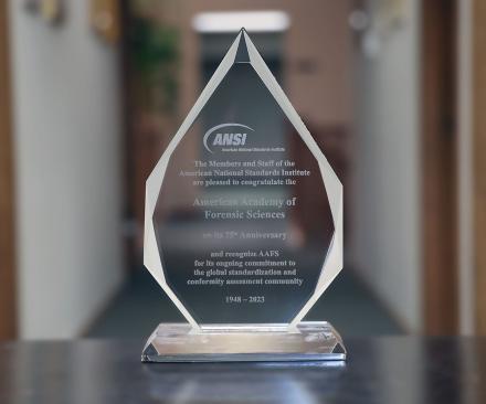 ANSI ASB NIST Award 75 Anniversary