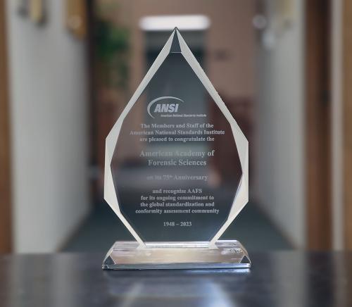 ANSI ASB NIST Award 75 Anniversary